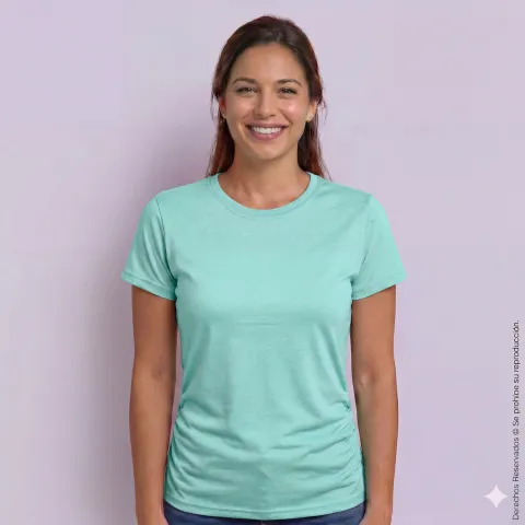 Remera Dama Algodón personalizado — Club de Remeras Montevideo